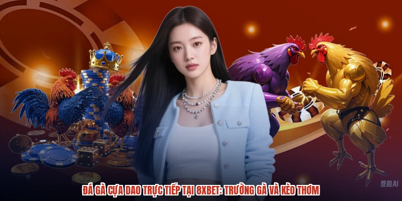 Đá Gà Cựa Dao Trực Tiếp Tại 8XBET: Trường Gà Và Kèo Thơm