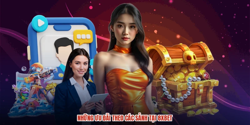 Những ưu đãi theo các sảnh tại 8XBET Những ưu đãi theo các sảnh tại 8XBET